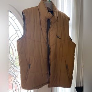 Rocawear brown bubble vest
